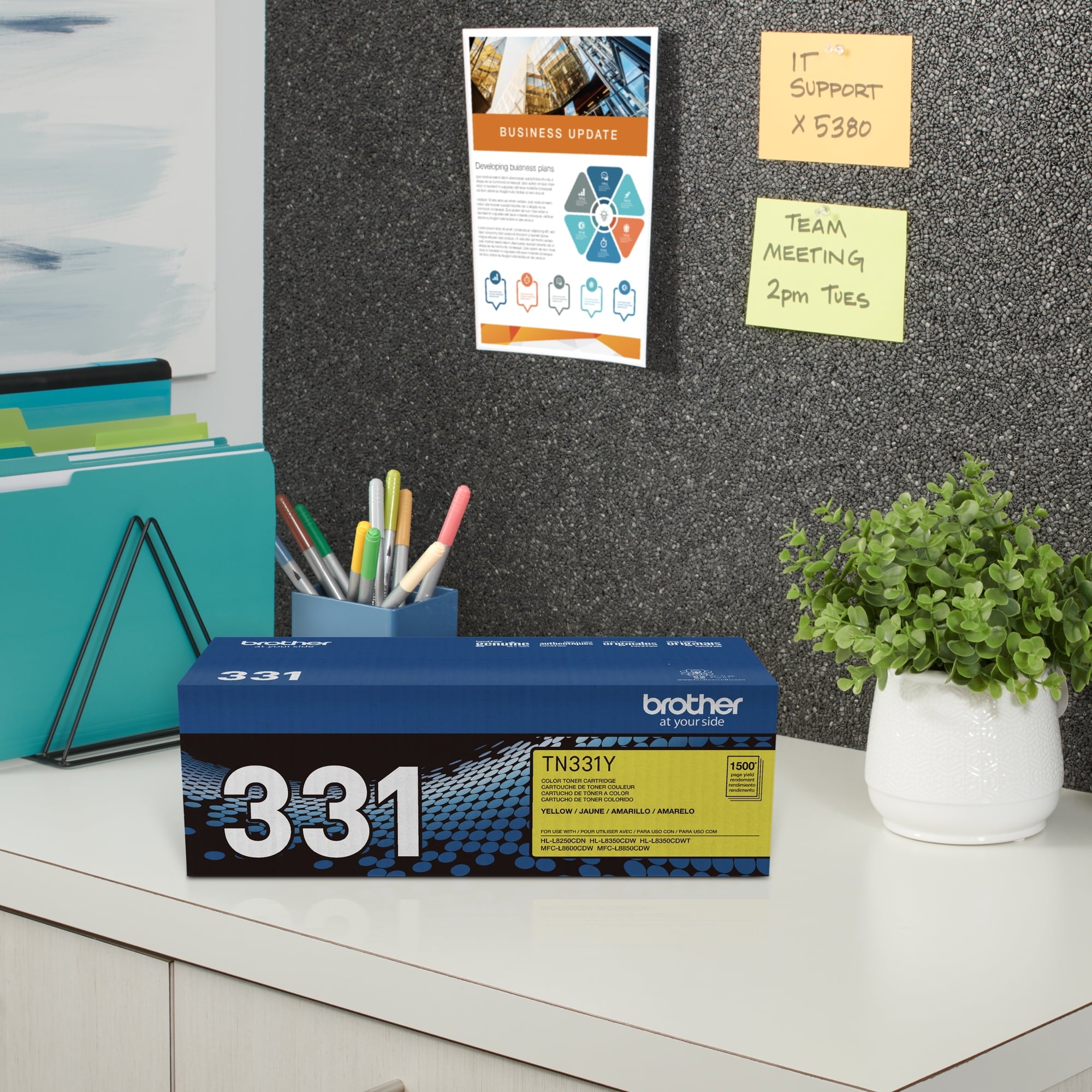 Brother TN331Y Toner, Yellow Brother TN331Y Toner, Yellow